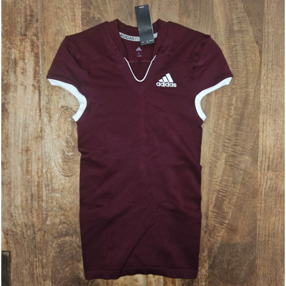 Adidas Primeknit A1 Football Jersey Men's L Maroon Sportswear DQ3455 NWT